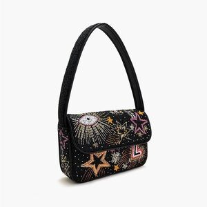 America & Beyond Celestial Embellished Shoulder Bag NWT